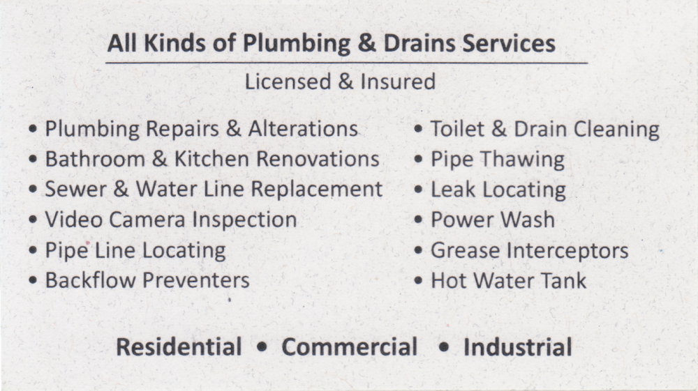 Pipe Dream Plumbing Inc.